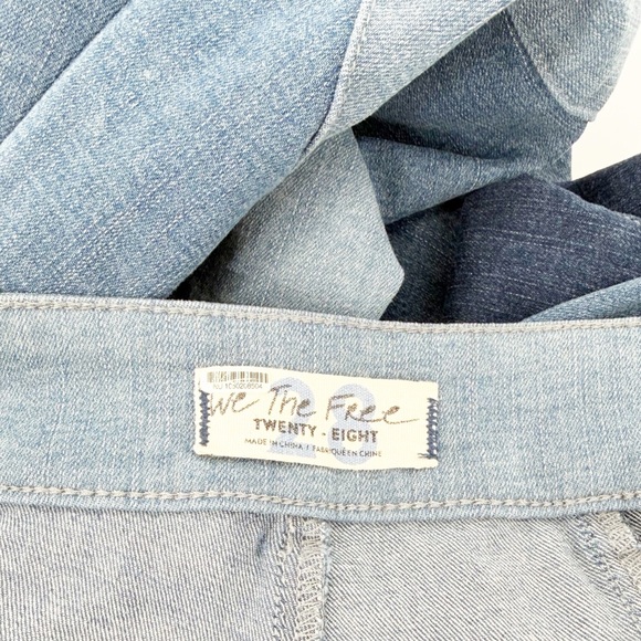 Free People x We The Free Boheme Patchwork 28 Denim Flare Mid-Rise - Picture 6 of 10